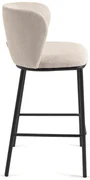 Béžová barová stolička (výška sedadla 65 cm) Ciselia – Kave Home