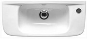 Mereo Mereo, umývadlo s otvorom pre batériu 510x210 mm, biela lesklá, MER-SAP51