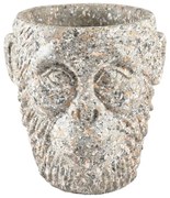 Cementový kvetináč Villa Collection Calbe, výška 22,5 cm