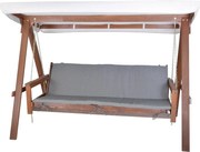 ADELAIDA drevená záhradná hojdačka - taupe