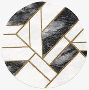 Koberec Diamond 1,6/1,6 A0033 čierna/zlatá