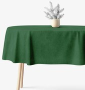 Goldea oválny obrus malaga - tmavo zelený 140 x 180 cm