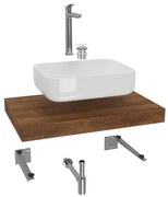 Hansgrohe Dolce kúpeľňová zostava siko s doskou pod umývadlo 80x8x50 cm dub charleston KSETDO8