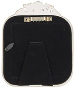 Béžový antik fotorámik s kvetmi - 11*2*13/ 9*9cm