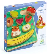Drevená vkladačka a balančná hra - Ovocie