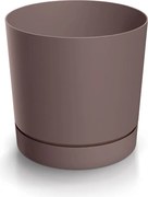 Plastový kvetináč TUBOS P s miskou - výber z 7 prevedení