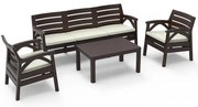 Záhradná sada Santana 5 hnedá
