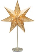 SATURNUS Svetelná dekorácia hviezda, 55 cm, zlatá