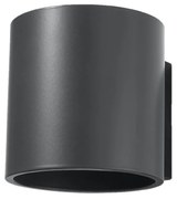 Nástenné svietidlo Orbis, 1x tmavosivé kovové tienidlo