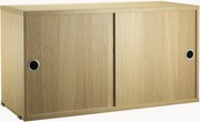 Skrinka's posuvnými dvierkami String System, Š 78 x H 30 cm
