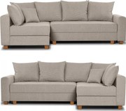 Rozkladací Rohovník Revo Konsimo Rohovka S Funkciou Spania Kontajner Béžová