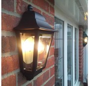 Elstead DECO-LANE7-BLACK -Vonkajšie nástenné svietidlo DECO LANE 1xE27/60W/230V IP44