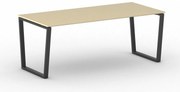 Kancelársky stôl PRIMO IMPRESS, 200x90 cm, čierna podnož, breza