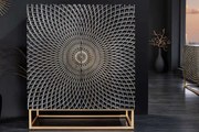 Dizajnová vysoká komoda z masívu Illusion Mango 100cm