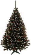 Vianočný stromček Smrek so šiškou a jarabinou 100 cm