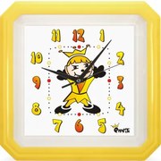 Nástenné hodiny MPM, 2418.10 - žltá, 34cm
