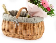 Nákupný kôš prútený Gardas IV.š. 46 x hl. 32 x v. 23/35(cm)