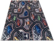 TA Koberec B-605 FLANNEL PRINTED Sivý Obdĺžnikový Rozmer: 80x150 cm