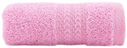 Ružový uterák z čistej bavlny Foutastic, 30 × 50 cm