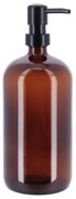 Dávkovač mydla Amber, hnedá/ s čiernymi prvkami, 1000 ml