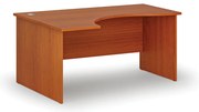 Ergonomický kancelársky písací stôl PRIMO WOOD, 160x120 cm, ľavý, čerešňa
