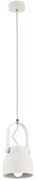 Argon 8290 - Luster na lanku LOGAN 1xE27/15W/230V pr. 14 cm biela