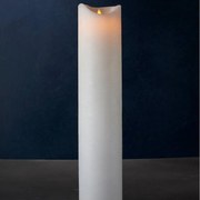SIRIUS Vosková LED sviečka Sara exclusive, 50 cm, biela