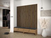 Predsieň Esmaldos V (dub artisan + čierna) . Vlastná spoľahlivá doprava až k Vám domov. 1104713