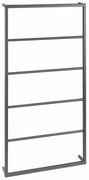 SAPHO Ska502 Ska nástenný sušiak uterákov 60 x 115 x 10 cm, čierna mat