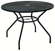 DEOKORK Kovový stôl TAMPA ø 106 cm (čierna)