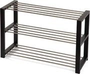 Noela Oceľový botník čierny NEX 3 poschodia