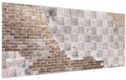 Obraz - Tehlový múr (120x50 cm)