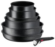 Tefal - Sada riadu 7 ks INGENIO BLACK STONE