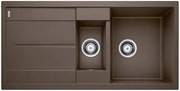 Blanco Metra 6 S, silgranitový drez 1000x500x190 mm, 1,5-komorový, tmavá hnedá, BLA-515046