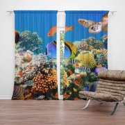 Sablio Záves Korálový útes: 2 ks 140x250 cm