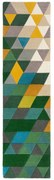 Ručne všívaný behúň Illusion Prism Green/Multi, 60x230, zelená, chodba / predsieň, Flair Rugs