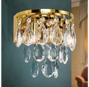 Orion WA 2-1369/2 - Krištáľové nástenné svietidlo CELESTE 2xG9/40W/230V zlatá