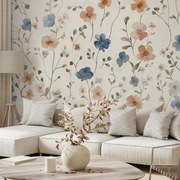 Fototapeta - Pastelové kvietky (147x102 cm)