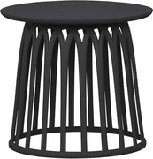 Čierny vonkajší odkladací stolík WOOOD Boy