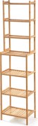 Noela Bambusový regál dvojúrovňový so 7 policami LADRA
