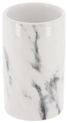 Kúpeľňový pohár Nardi Marble, biela, 200 ml