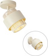 Moderný béžový reflektor s lanom, otočný a naklápací - Kora