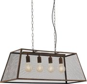 Eglo 49799 - Závesné svietidlo AMESBURY 4xE27/60W