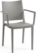 Kreslo MOSK ARMCHAIR, 82 x 57 x 56 cm, sivá farba