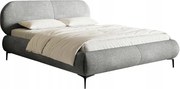 Manželská posteľ 160cm Octave (rošt úl. priestor) (sivá čierna)