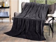 Flanelová deka Cashmere Dots 150x200 cm, čierna%