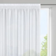 ZÁCLONA NA PÁSKE ELPIDIA 350X150 CM BIELA