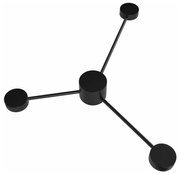 LED Nástenné svietidlo JOY 3xGX53/6W/230V čierna