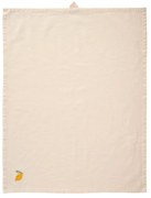 Ib Laursen Bavlnená utierka Lemon Embroidered