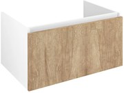 Sapho Sapho, LOREA umývadlová skrinka 80x44x51,2cm, 1x zásuvka, dub alabama/biela matná, LE080-2231